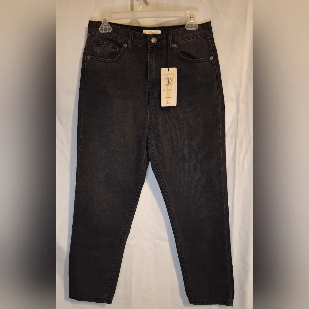 Don't think twice EmmaCore Super high waisted Mom Jean Sz 10 15"x 12.5 x 24" Nwt - Picture 1 of 4
